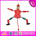 2016 New Style Kid Toy Wooden String Puppet, New Fashion Wooden Pull Toy Puppet, Best Sale Kid Wooden Puppet W02A056